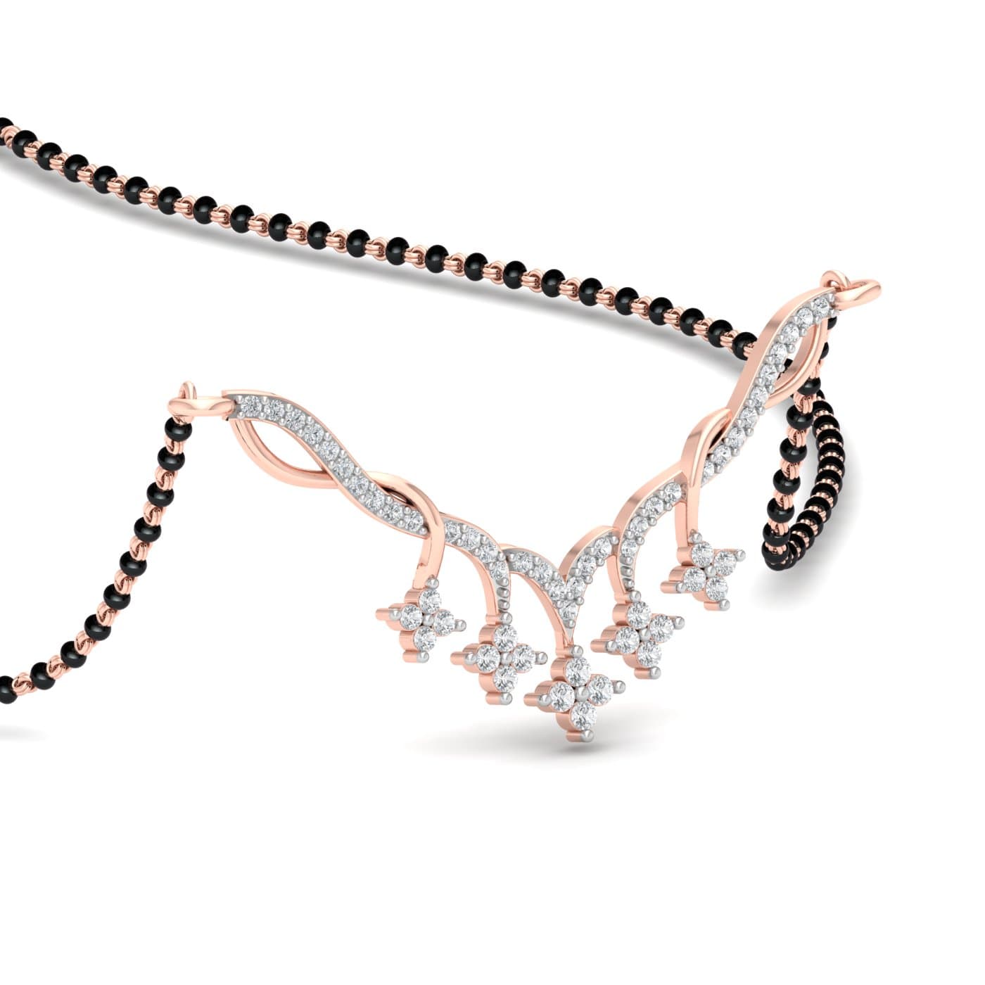 Classic Twisted Diamond Mangalsutra
