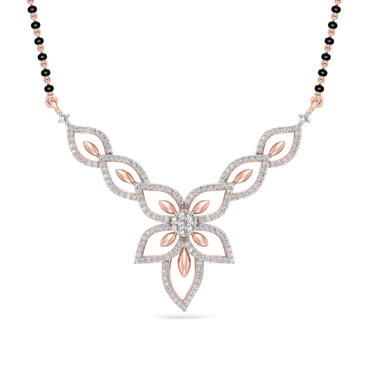 Meera Petals Diamond Mangalsutra