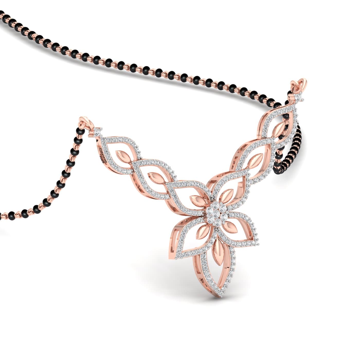Meera Petals Diamond Mangalsutra