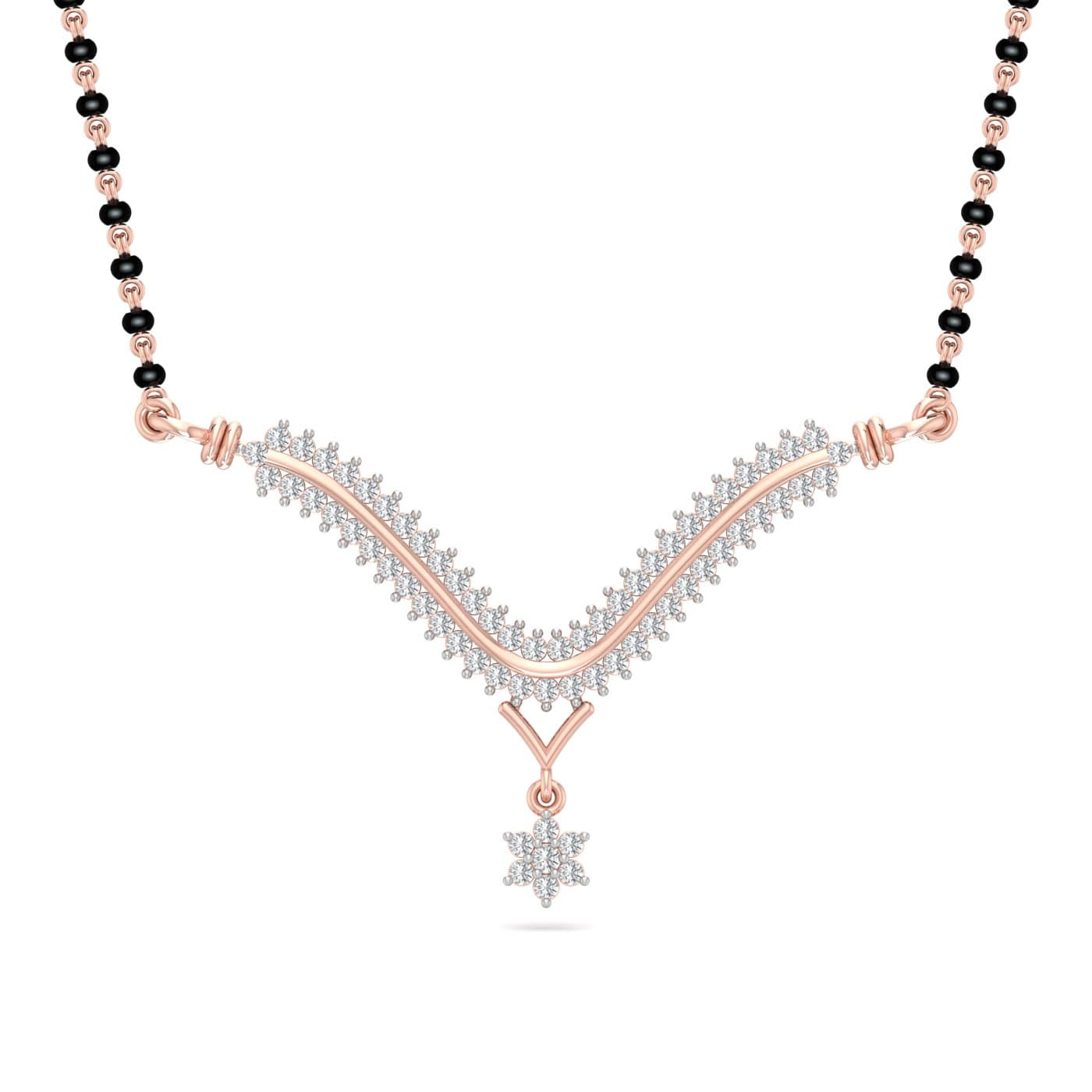 Foram Modern Design Diamond Mangalsutra