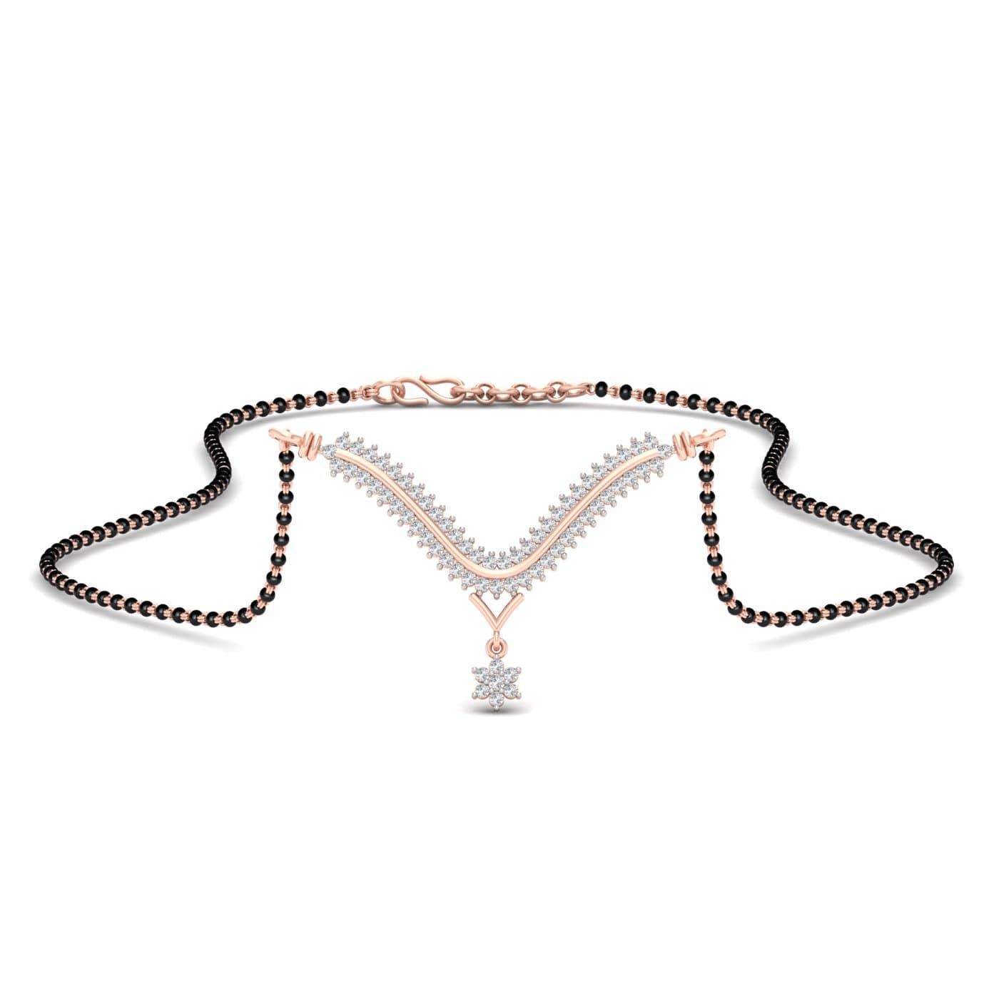 Foram Modern Design Diamond Mangalsutra