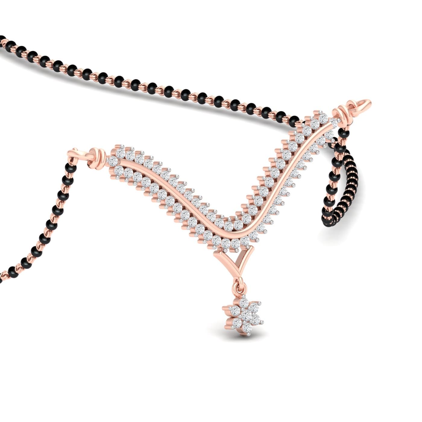 Foram Modern Design Diamond Mangalsutra