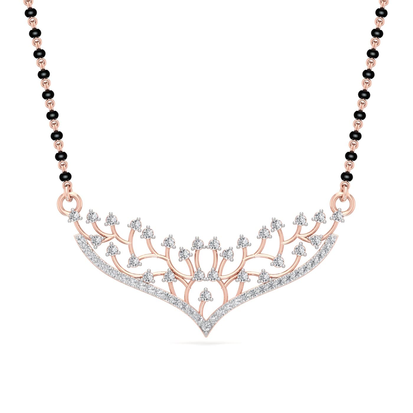 Royal Branches Diamond Gold Mangalsutra