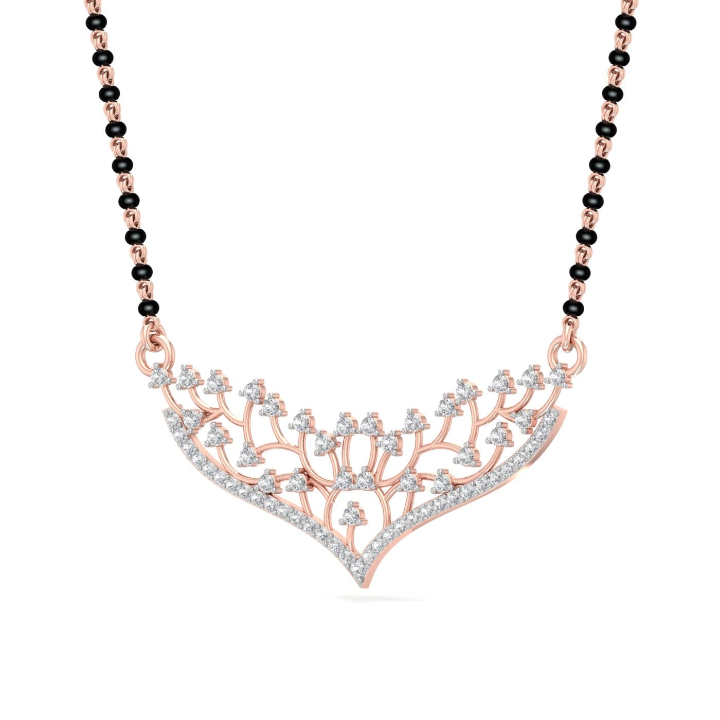 Royal Branches Diamond Gold Mangalsutra