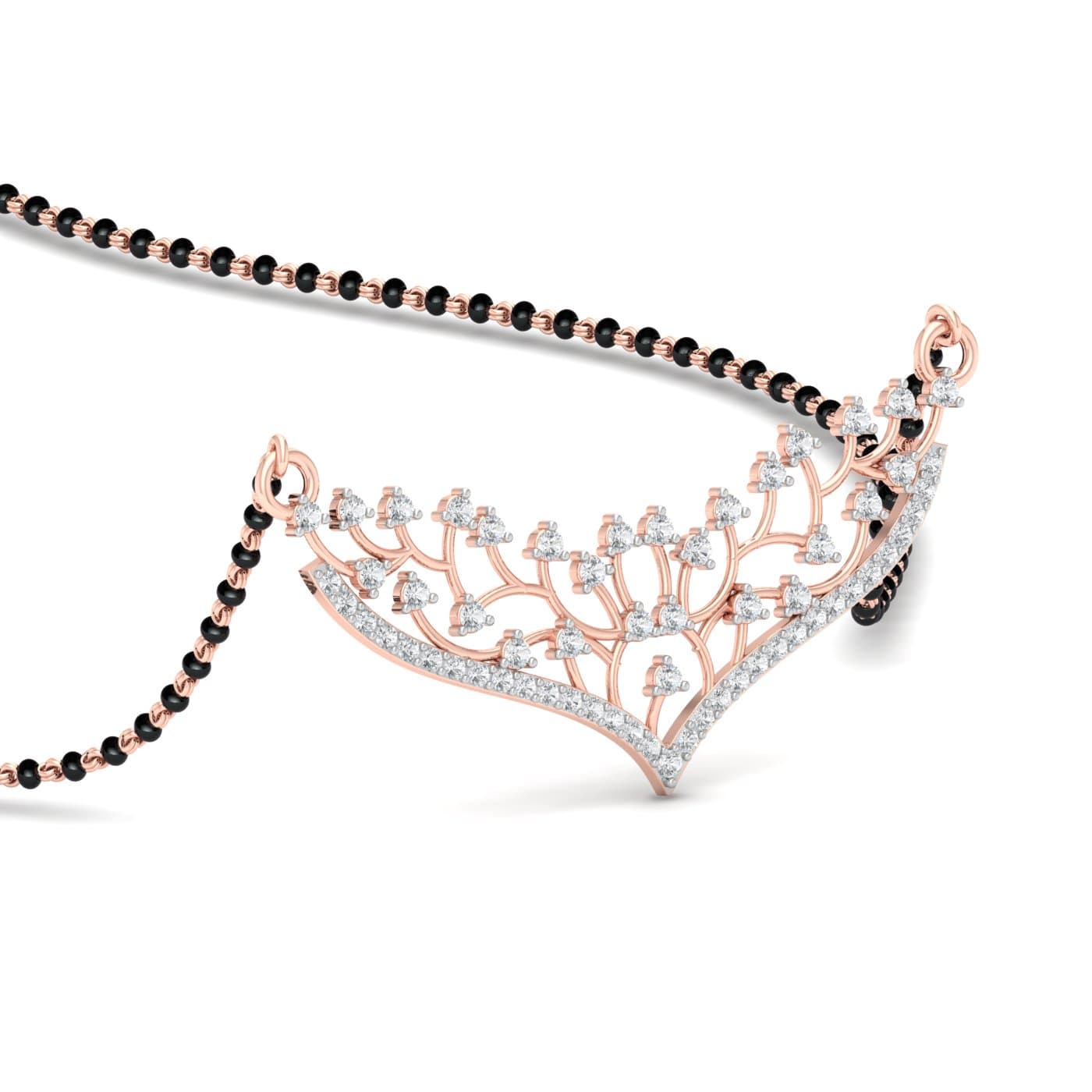 Royal Branches Diamond Gold Mangalsutra