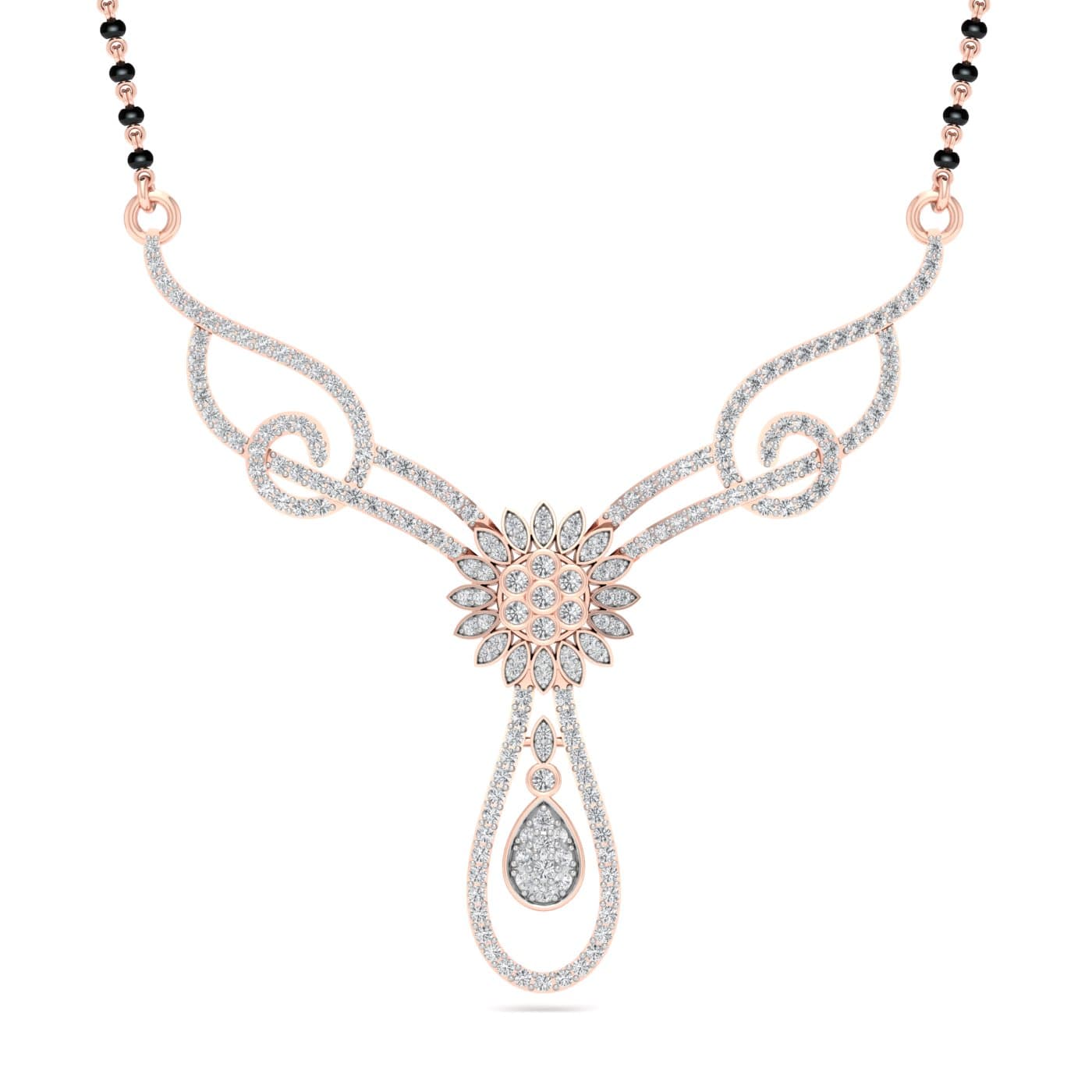 Janaki Flowers Diamond Gold Mangalsutra