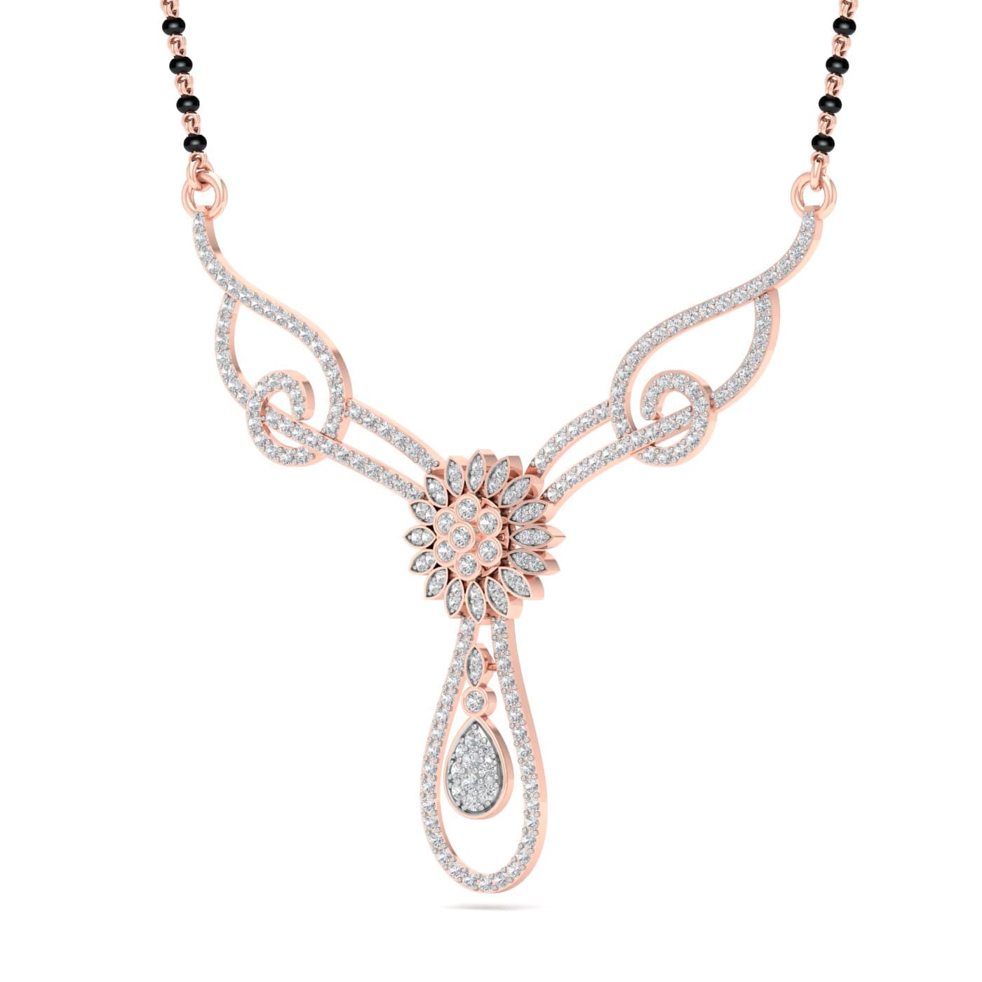 Janaki Flowers Diamond Gold Mangalsutra