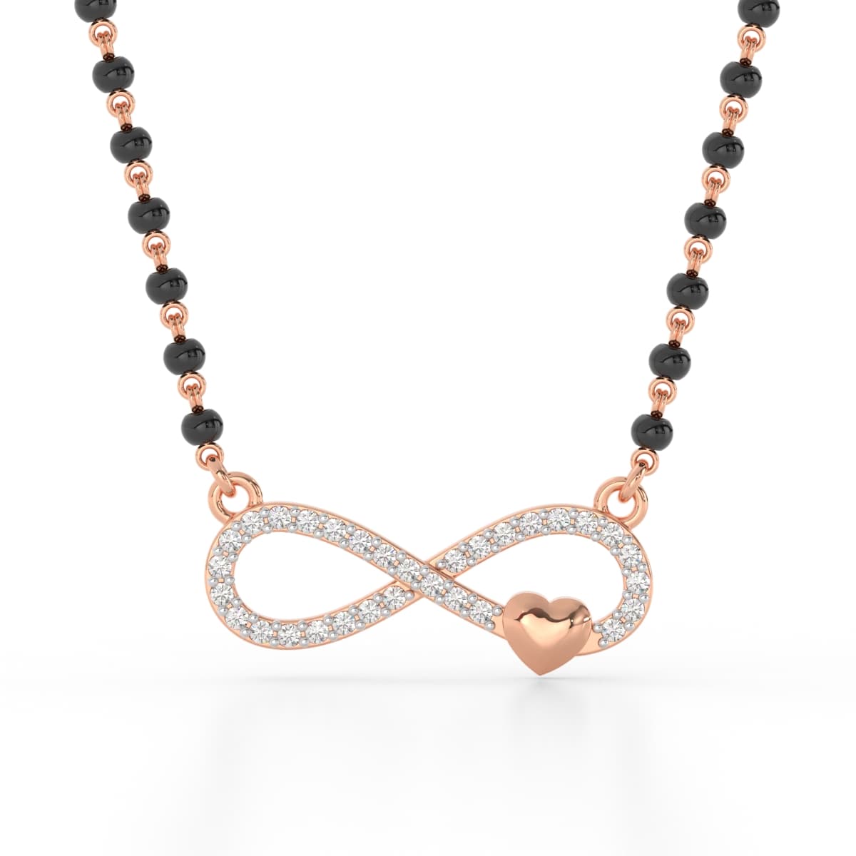 Infinity Heart Diamond Mangalsutra