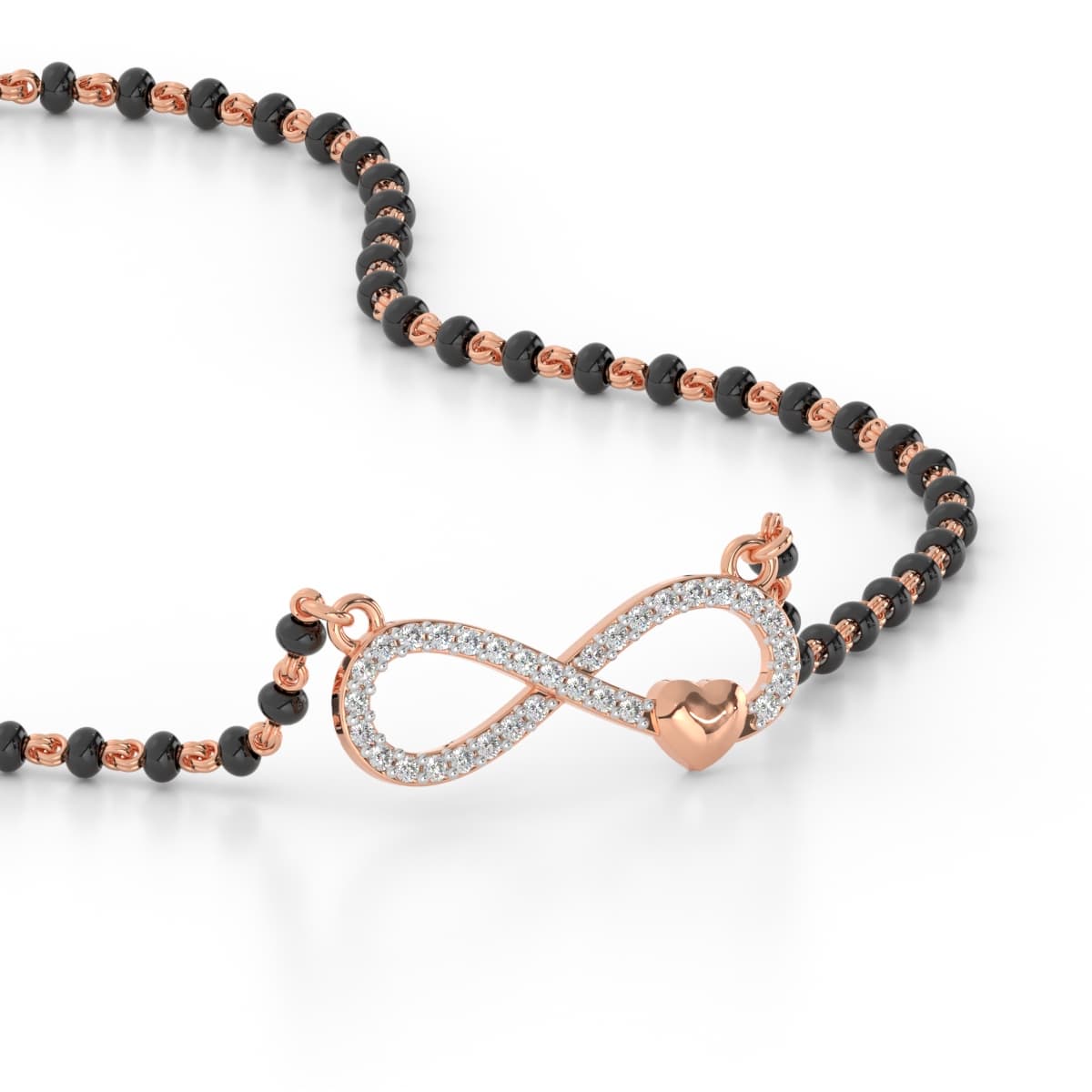 Infinity Heart Diamond Mangalsutra
