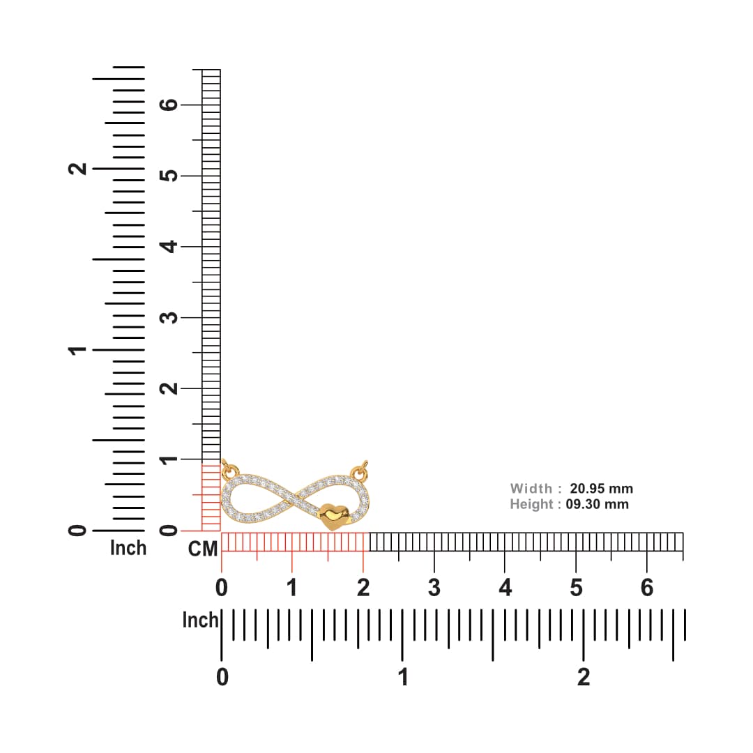 Infinity Heart Diamond Mangalsutra