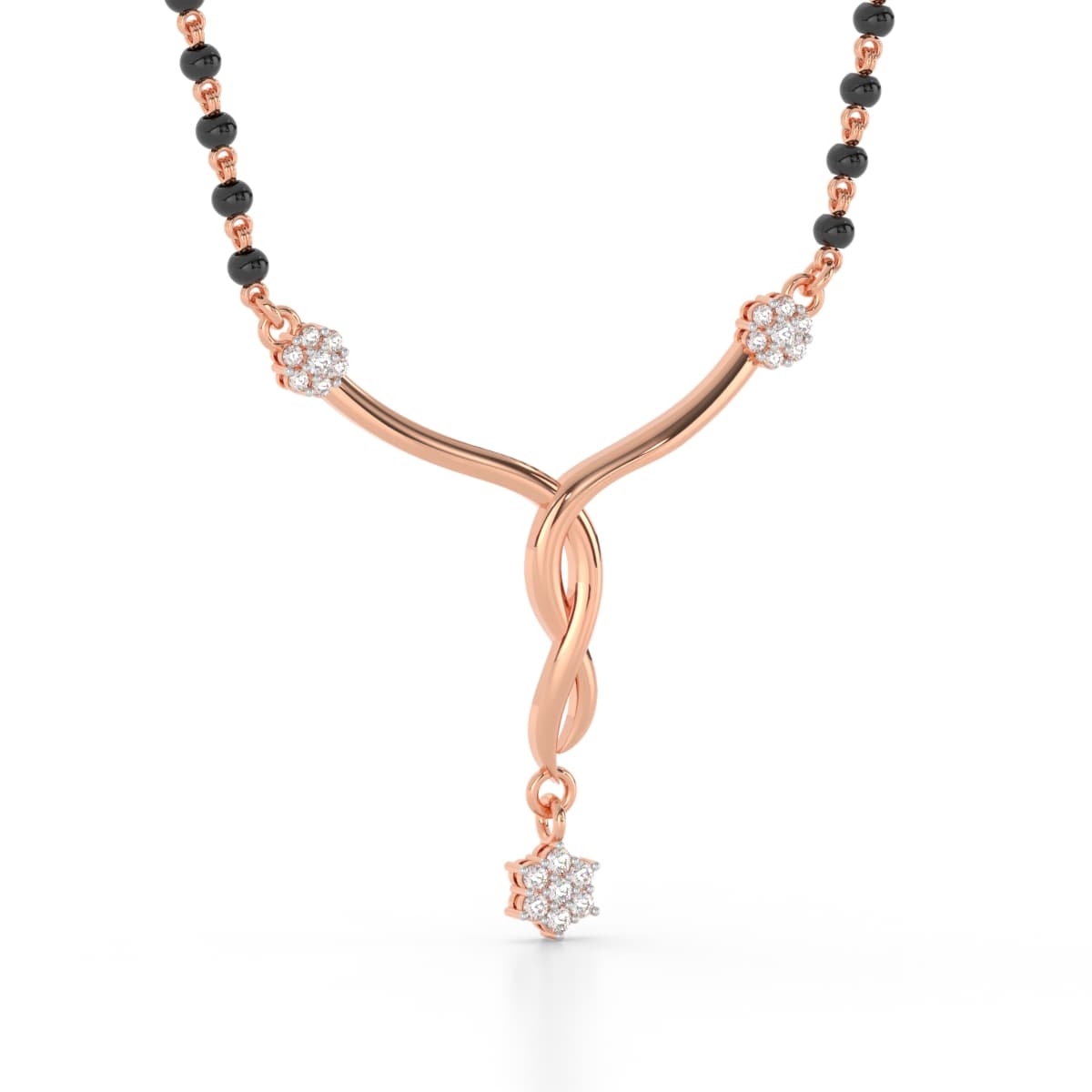 Promising Knot Diamond Mangalsutra