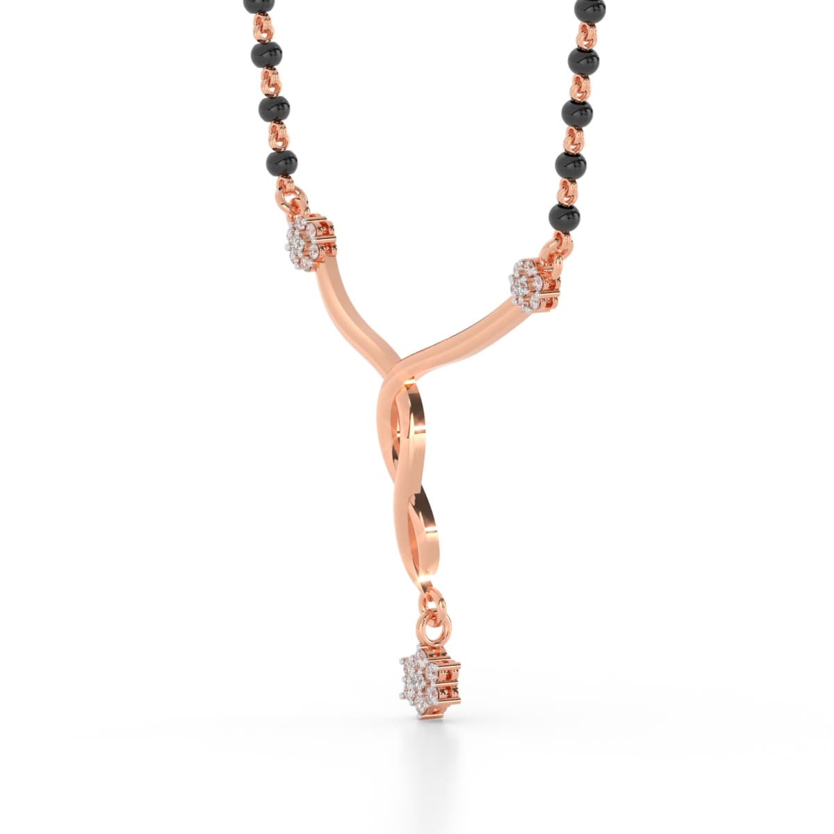 Promising Knot Diamond Mangalsutra