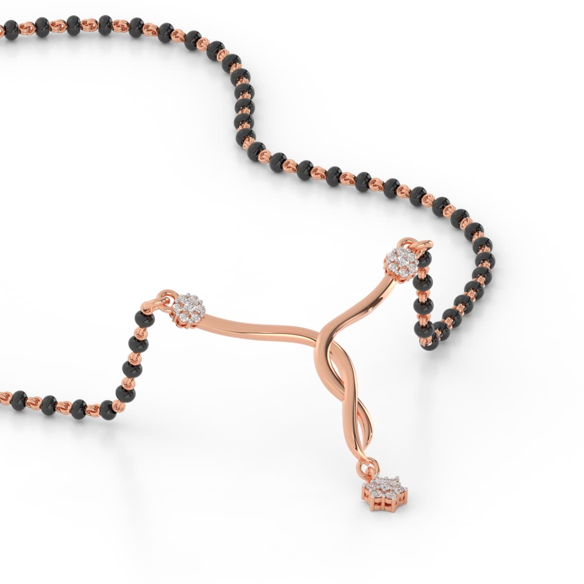 Promising Knot Diamond Mangalsutra