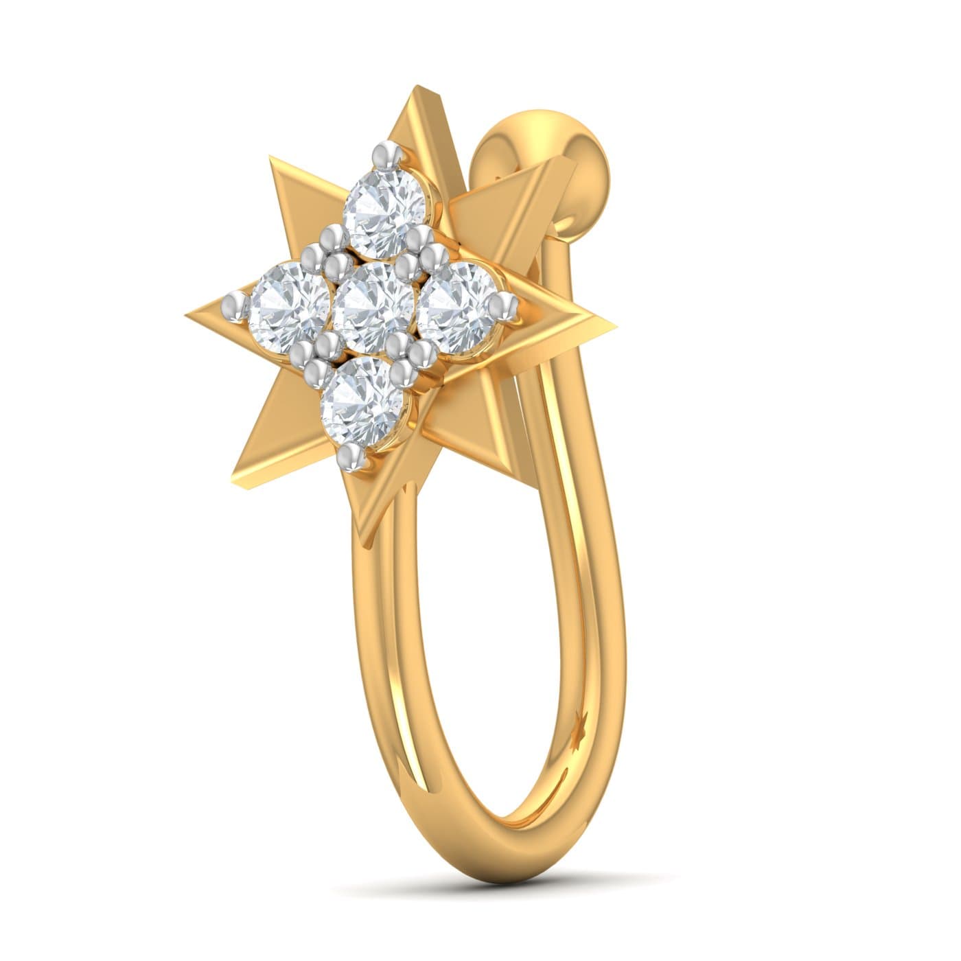 Sparkling Star Diamond Nosepin