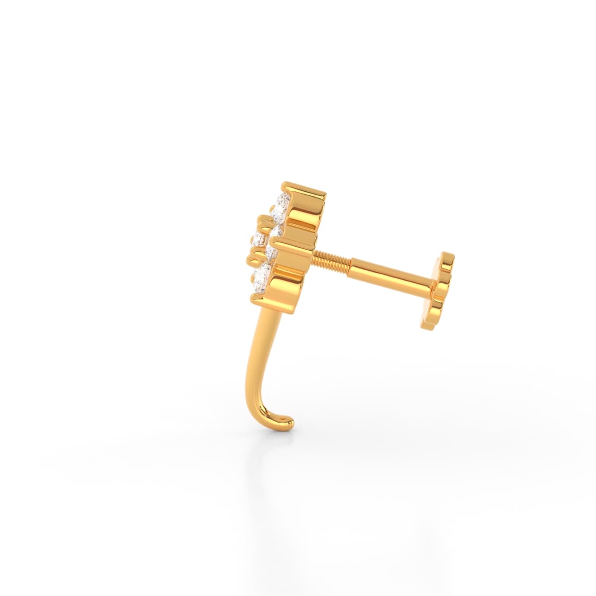 Fleur Blossom Diamond Nose Pin