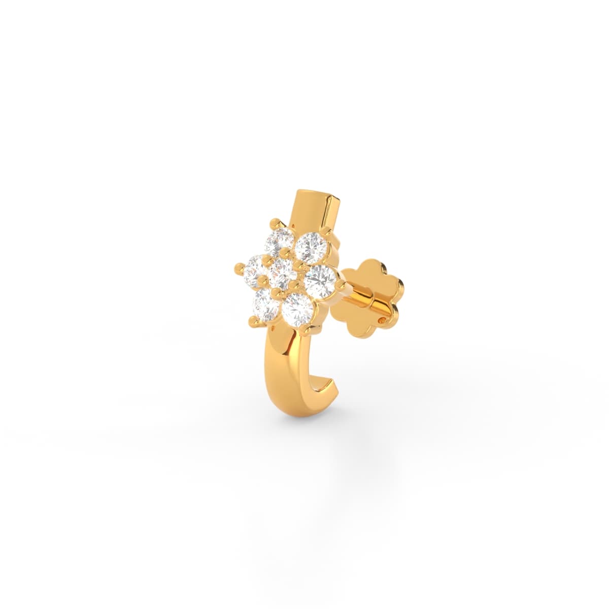 Seven Stone Diamond Nose Ring