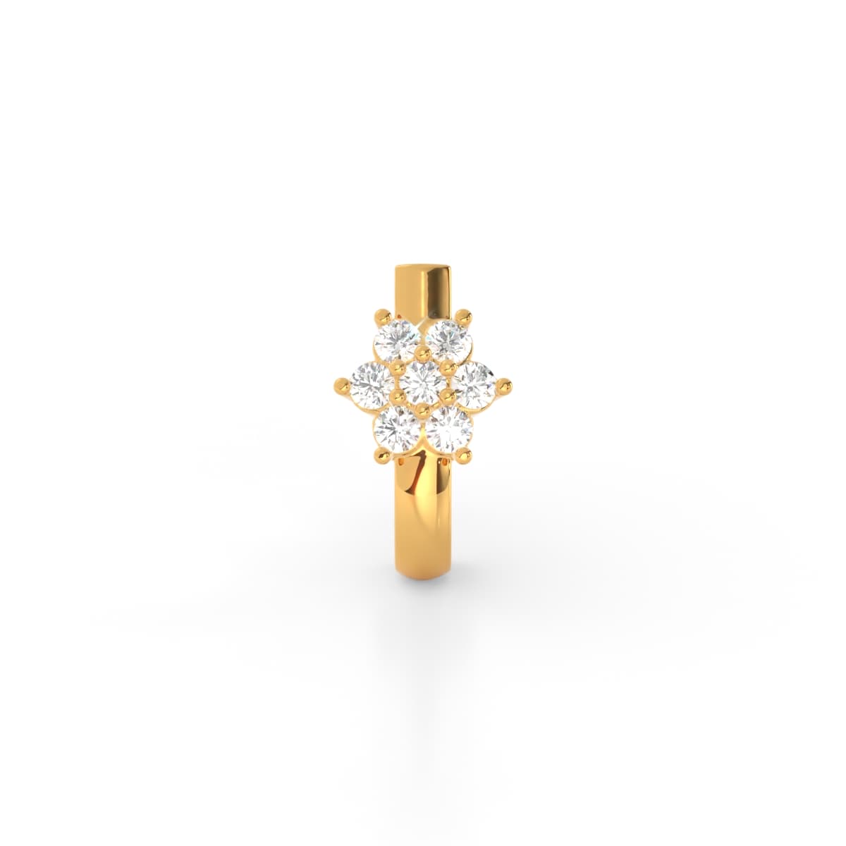 Seven Stone Diamond Nose Ring
