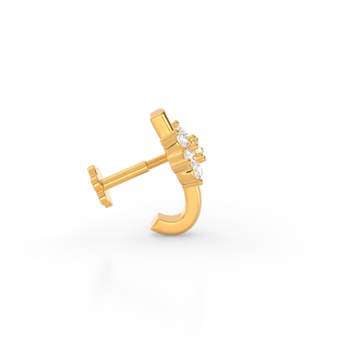 Seven Stone Diamond Nose Ring