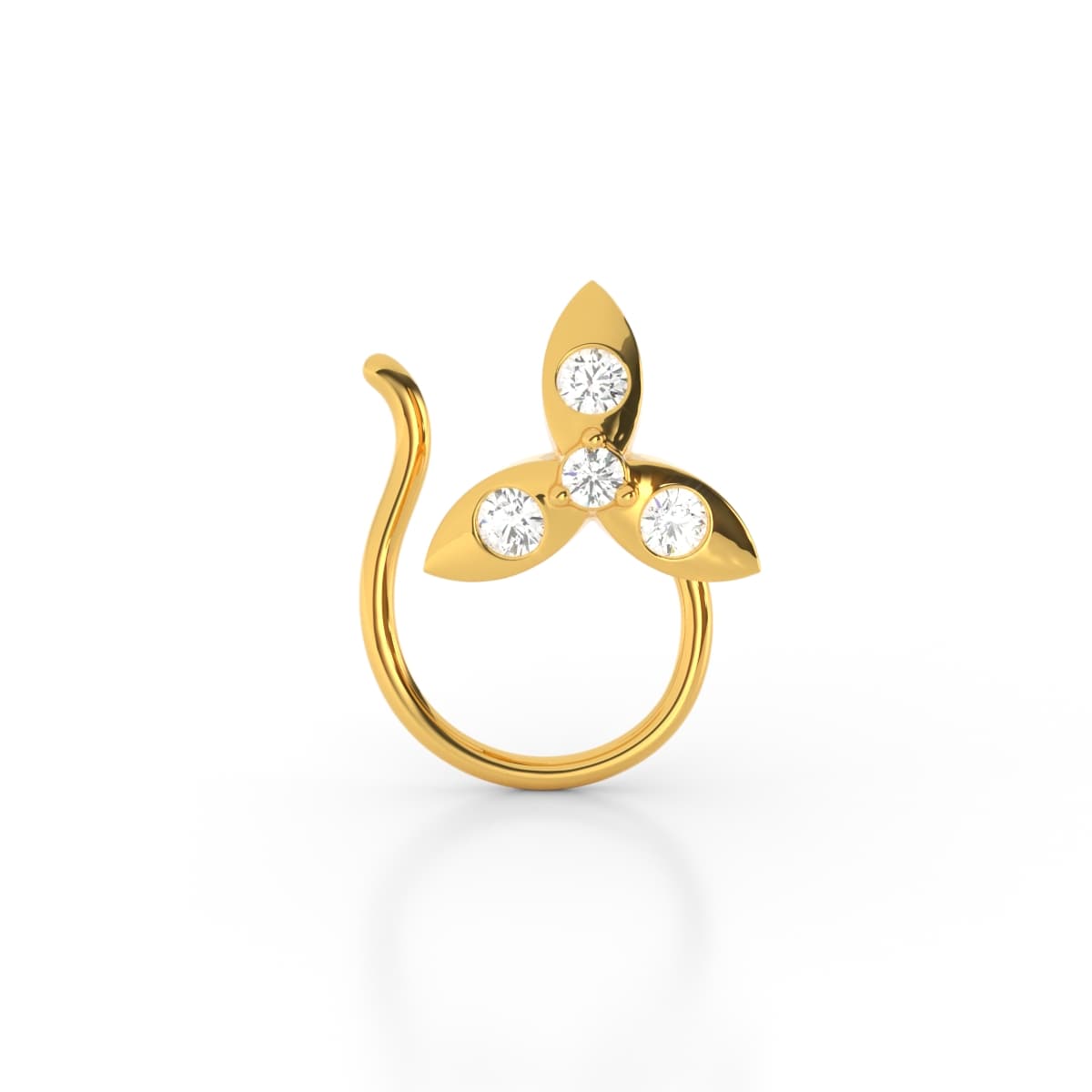 Mrinal Petals Diamond Nosepin