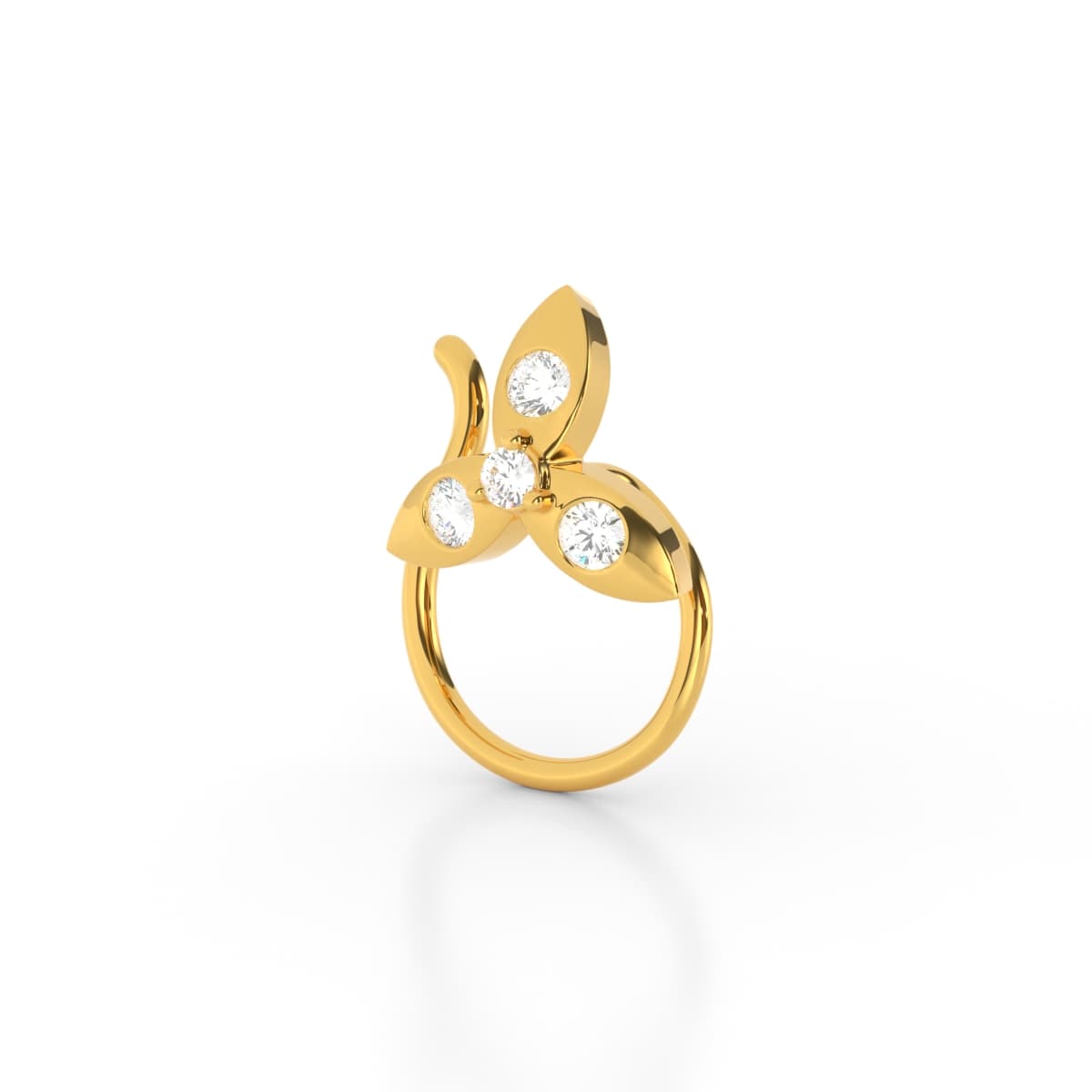 Mrinal Petals Diamond Nosepin
