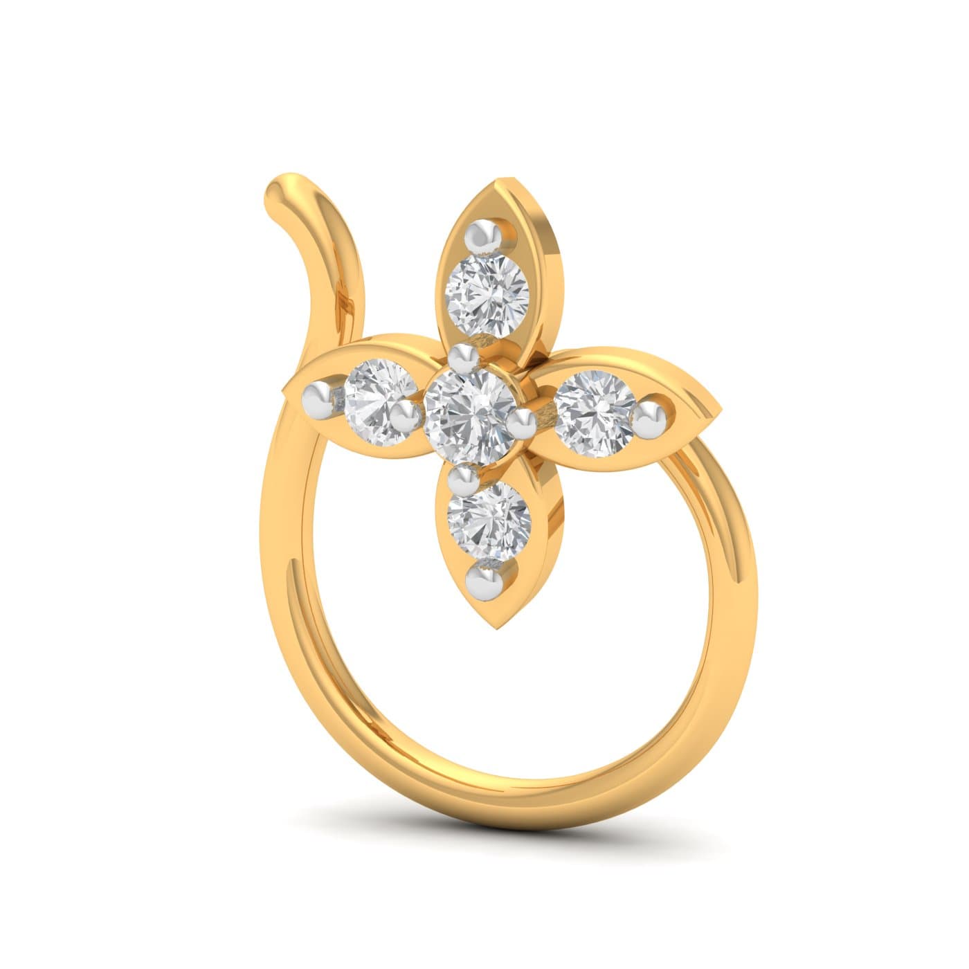 Clara Pettaled Diamond Nosepin