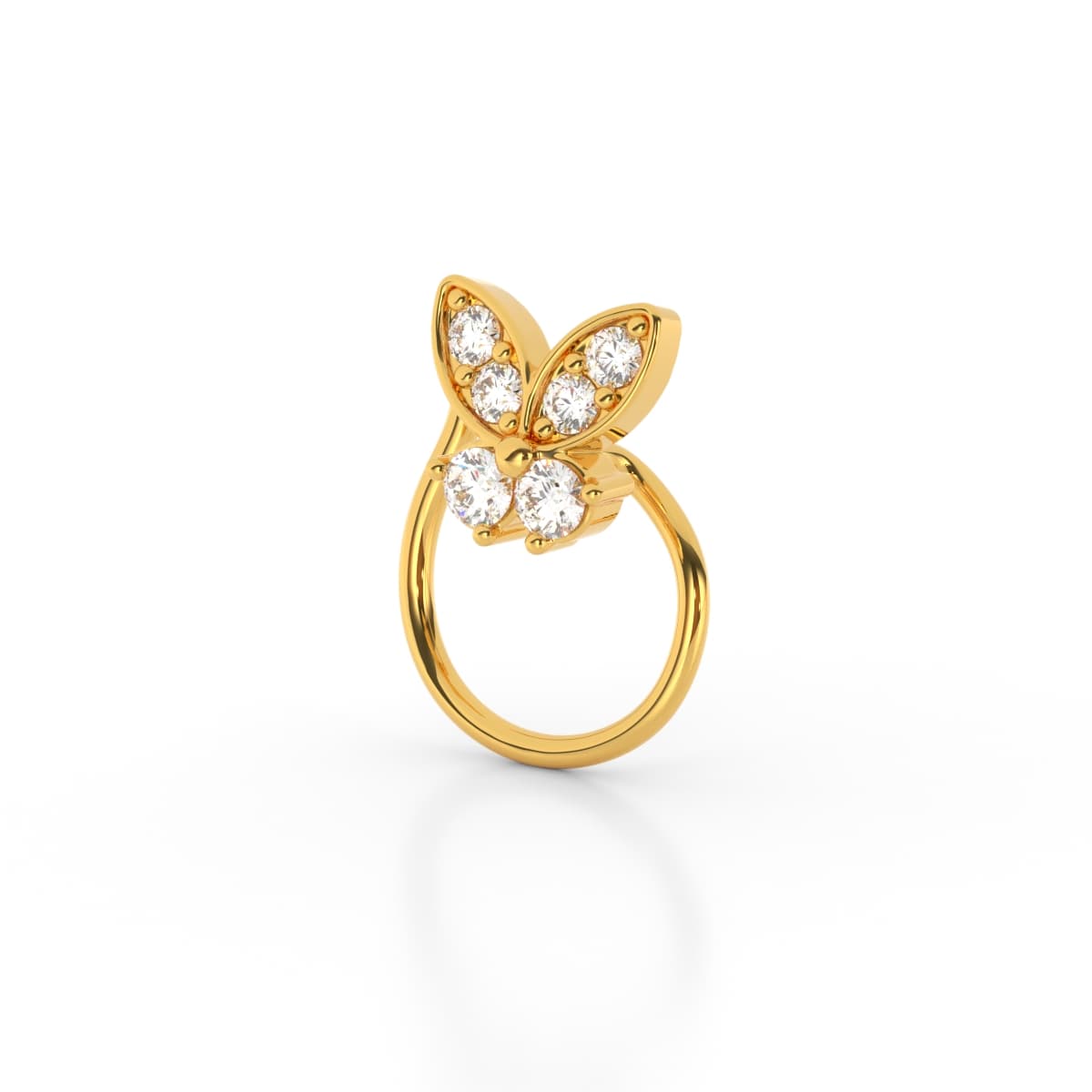 Butterfly Diamond Nosepin