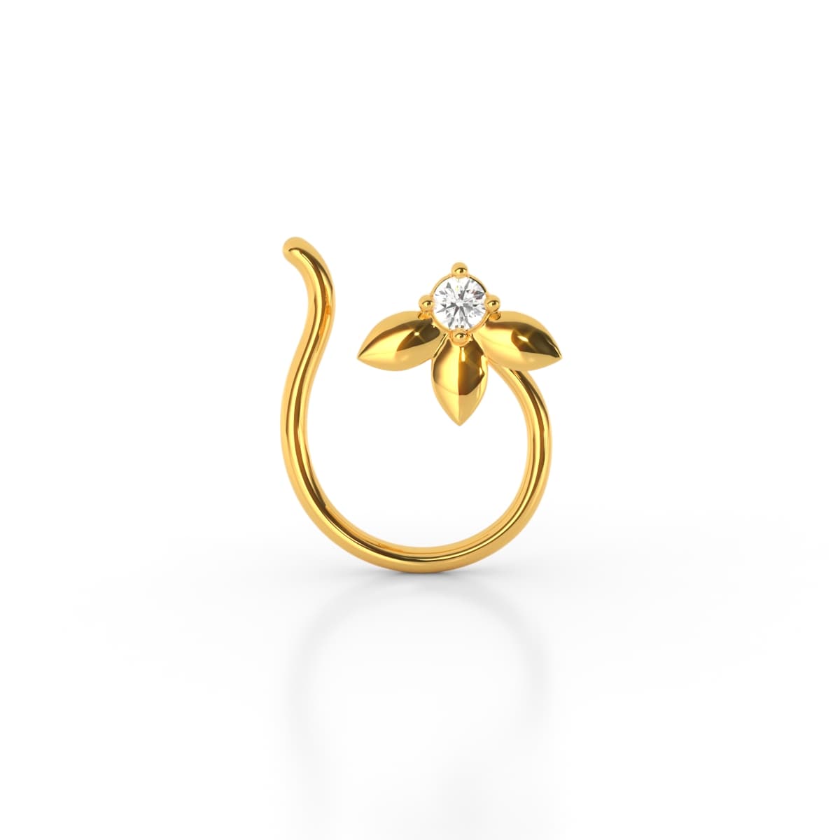 Nisha Petal Diamond Nosepin