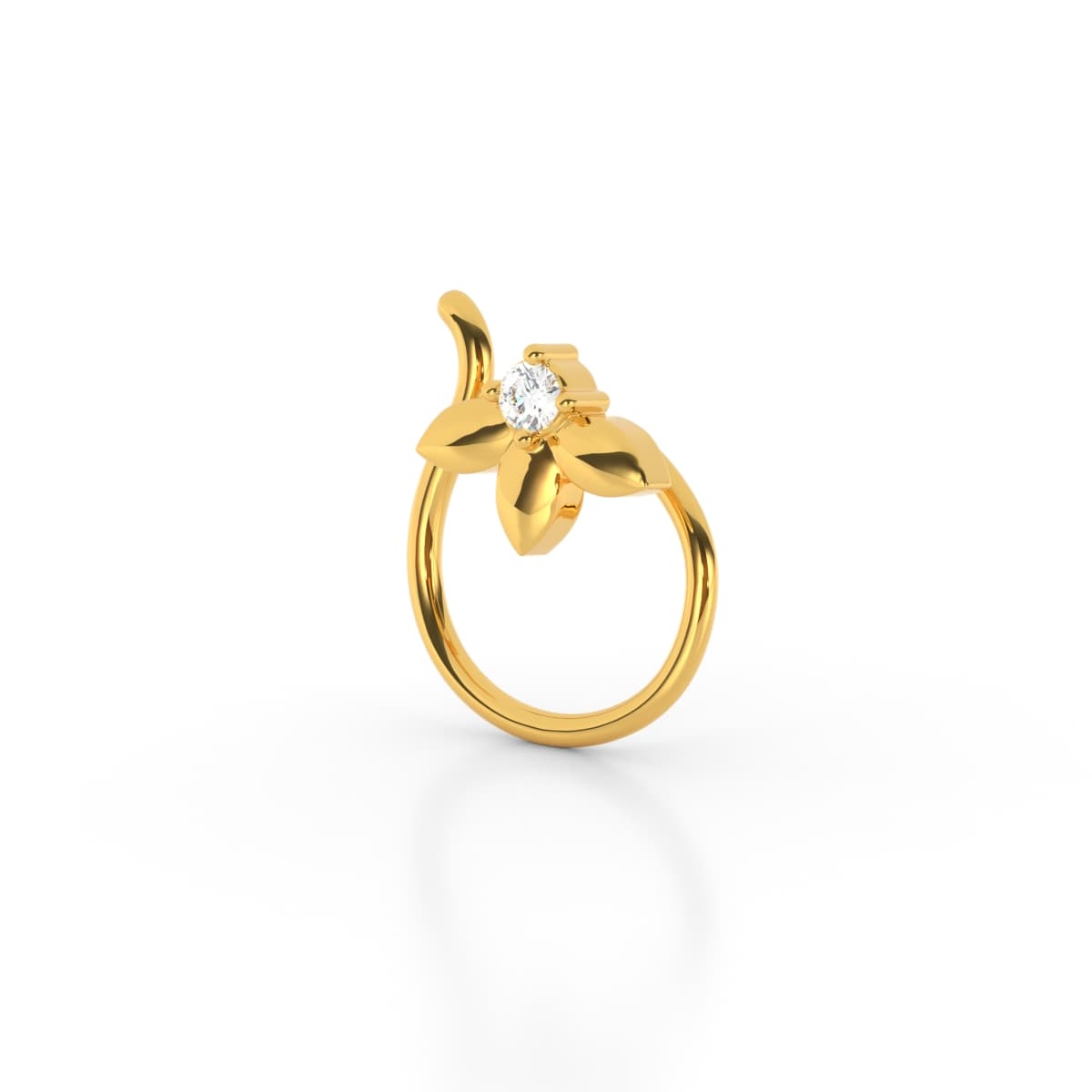 Nisha Petal Diamond Nosepin