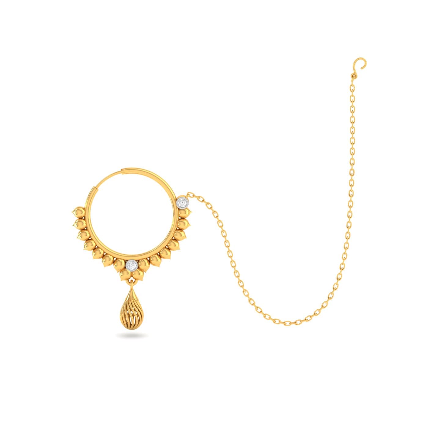 Tanusree Gold Nose Rings
