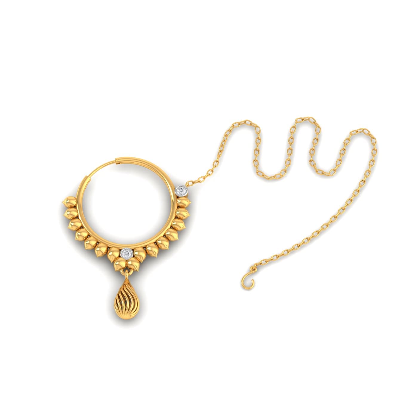 Tanusree Gold Nose Rings