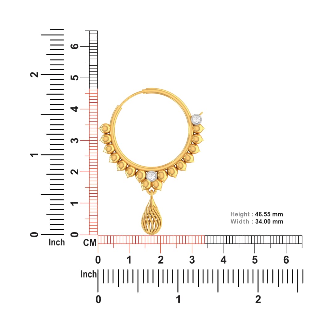 Tanusree Gold Nose Rings