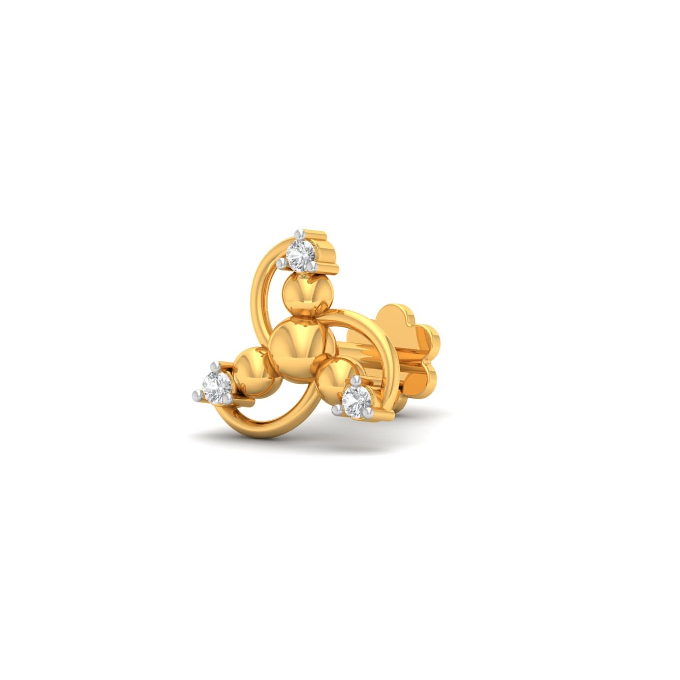 Bhil Tribal Diamond Nose Pin