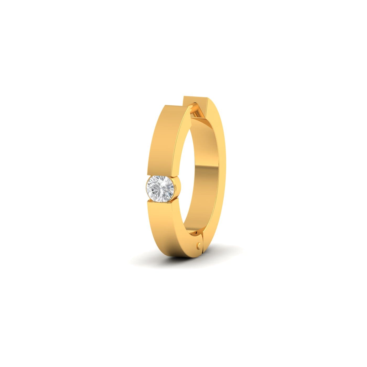 Single Diamond Nose Ring