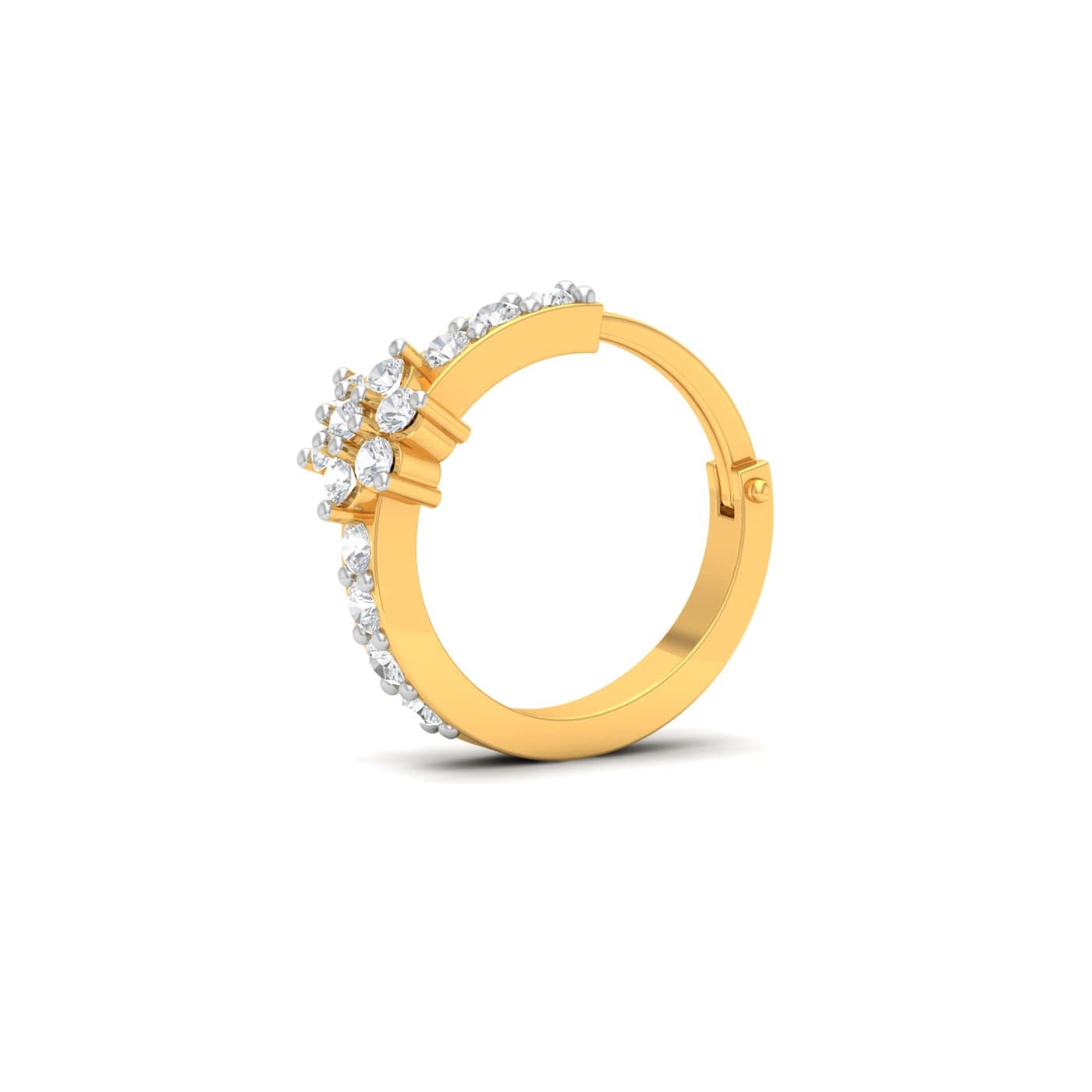 Cluster Floral Nose Ring