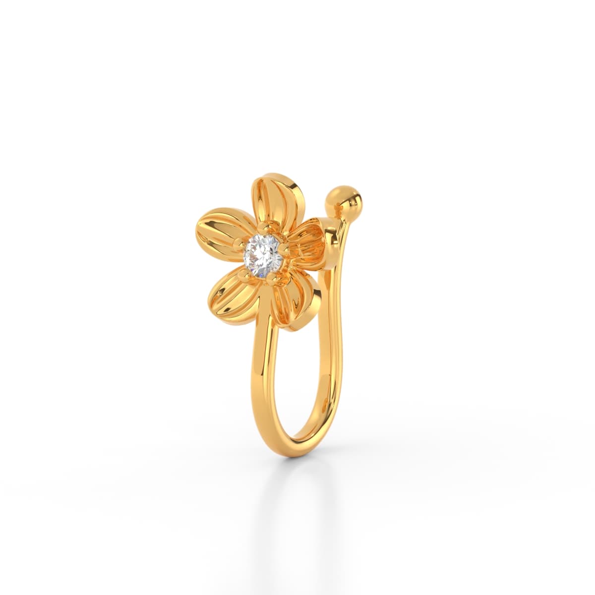 Wishi Diamond Non Piercing Nose Pin