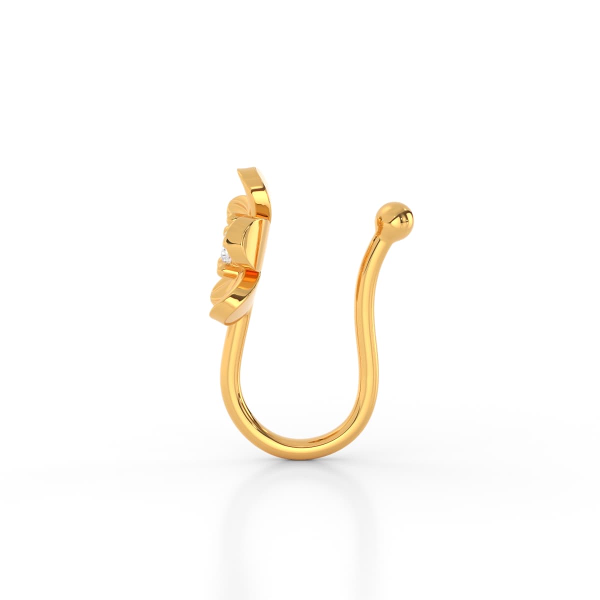 Wishi Diamond Non Piercing Nose Pin