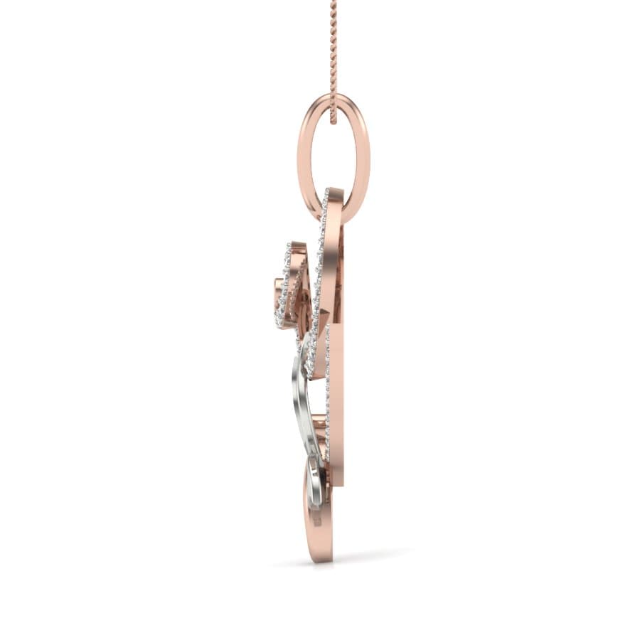 Cheerful Butterfly Diamond Pendant