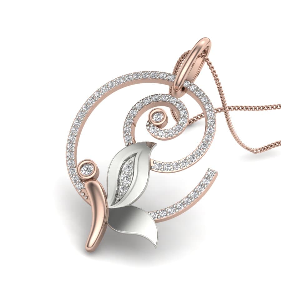 Cheerful Butterfly Diamond Pendant