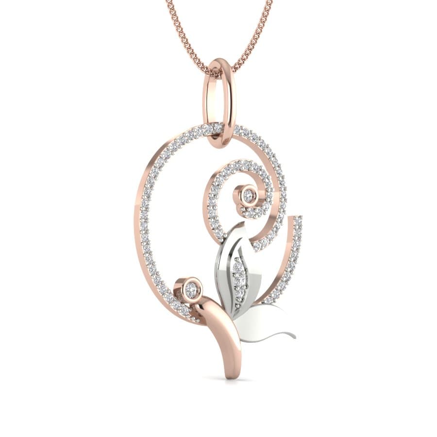 Cheerful Butterfly Diamond Pendant