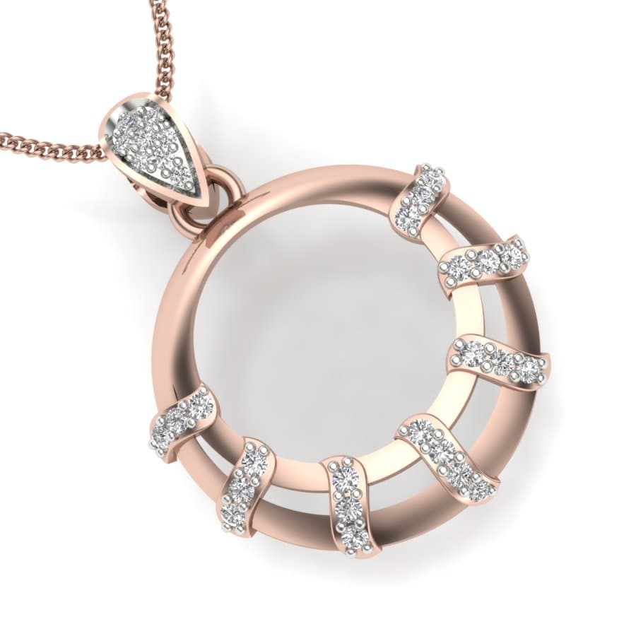 Swish Diamond Pendant
