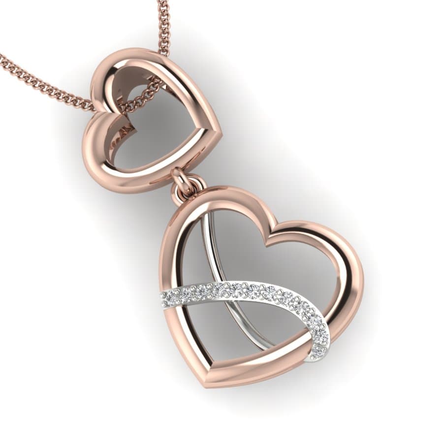 Infinity Love Diamond Pendant