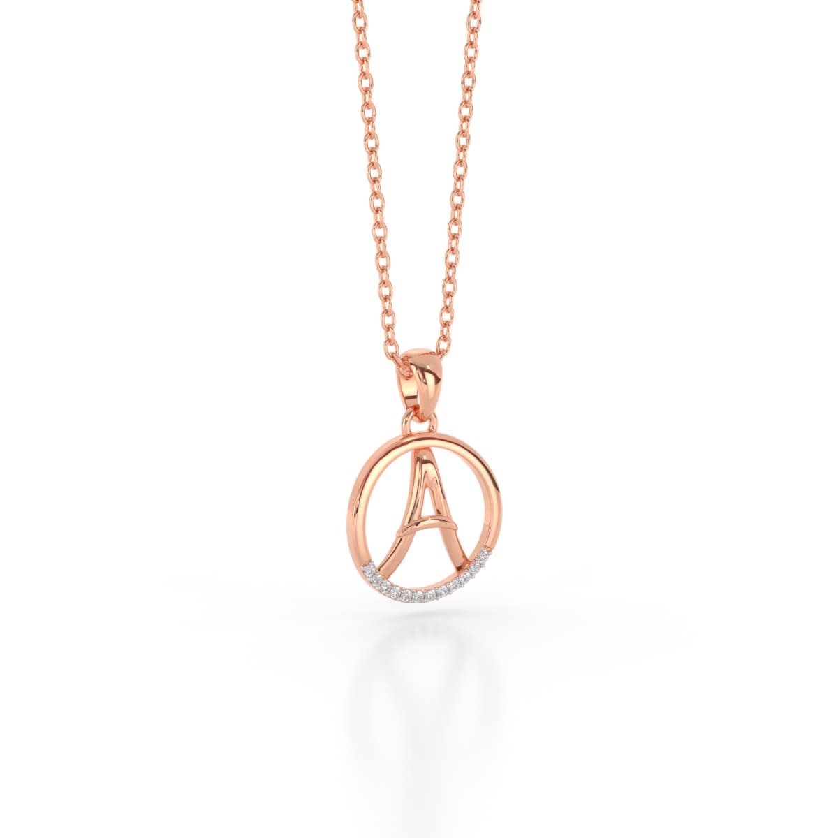 Frame A Shape Diamond Pendant