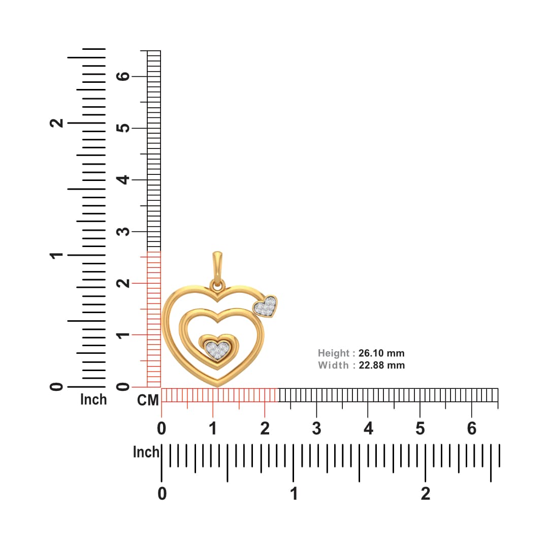 Aprire Cuore Diamond Pendant
