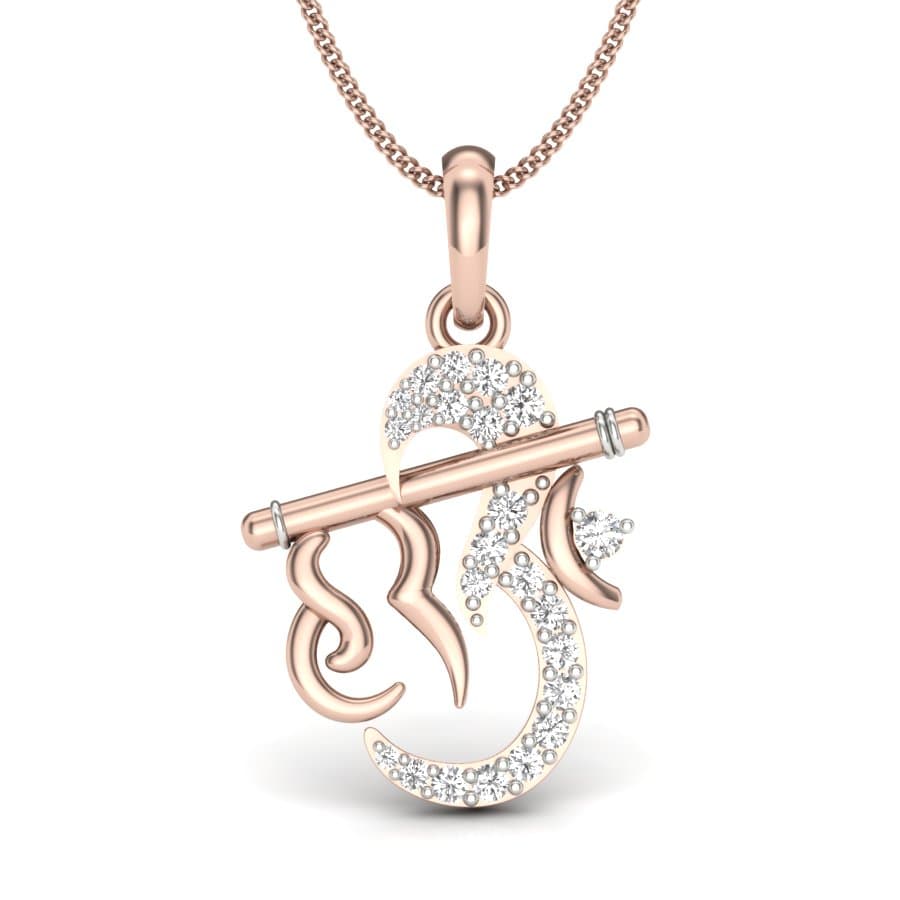 Om Diamond Pendant