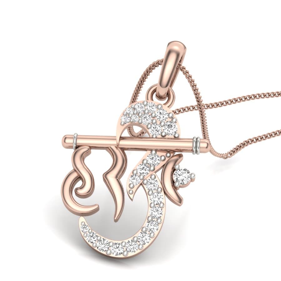 Om Diamond Pendant