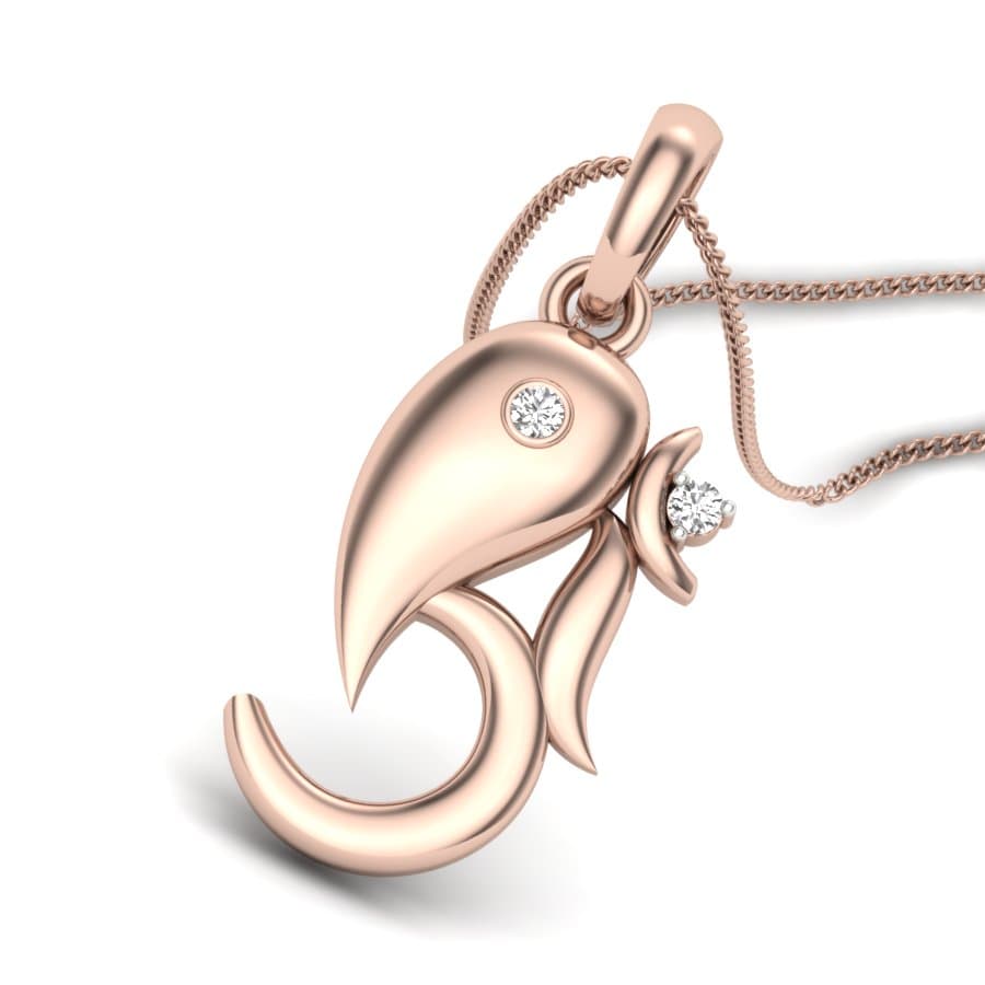 Om Eye Diamond Pendant