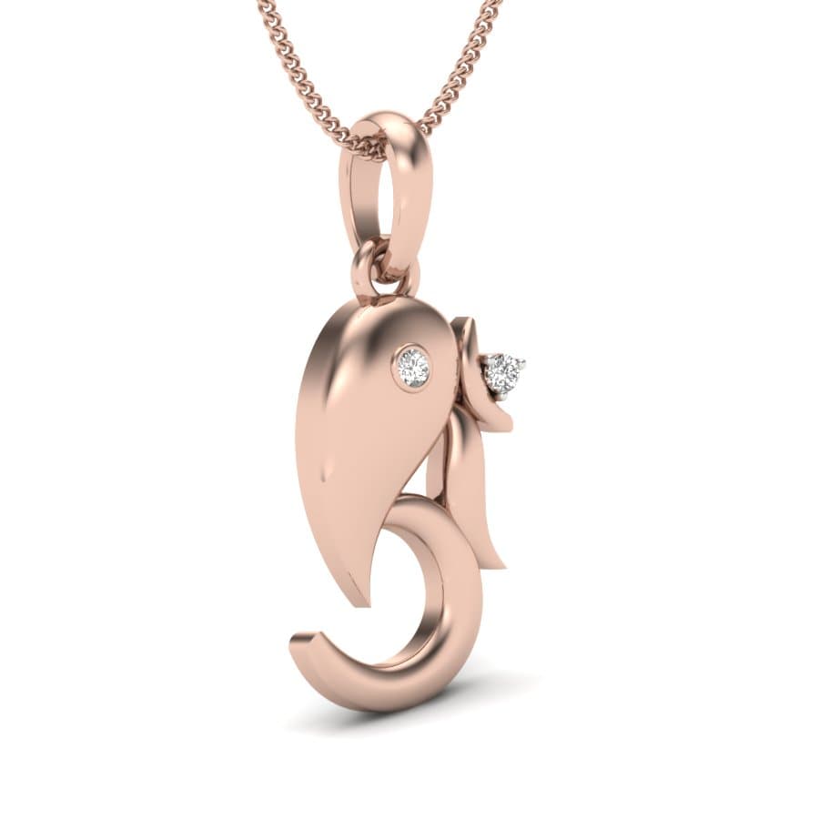 Om Eye Diamond Pendant