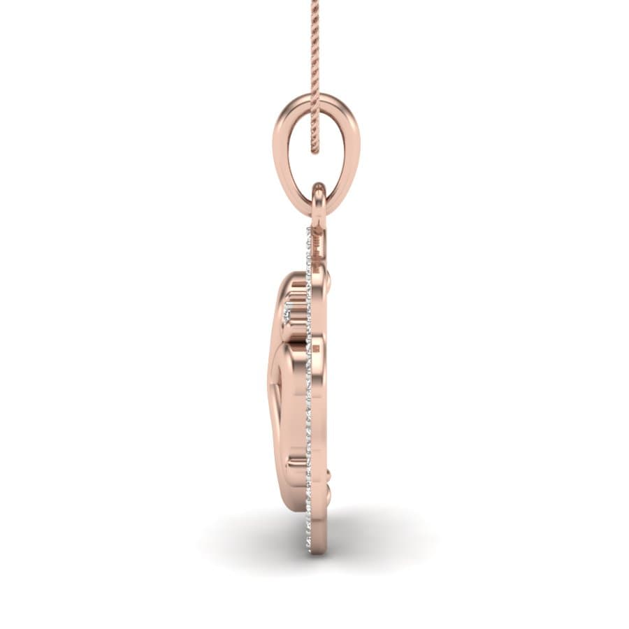 Frame Om Diamond Pendant
