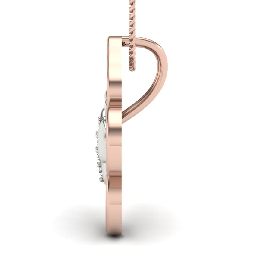 Dual Butterfly Diamond Pendant