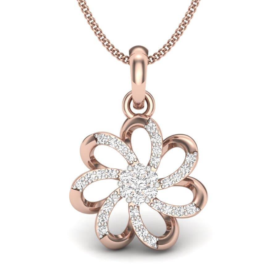 Amazing Fleur Diamond Pendant
